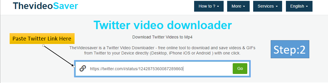 thevideosaver to download twitter videos online